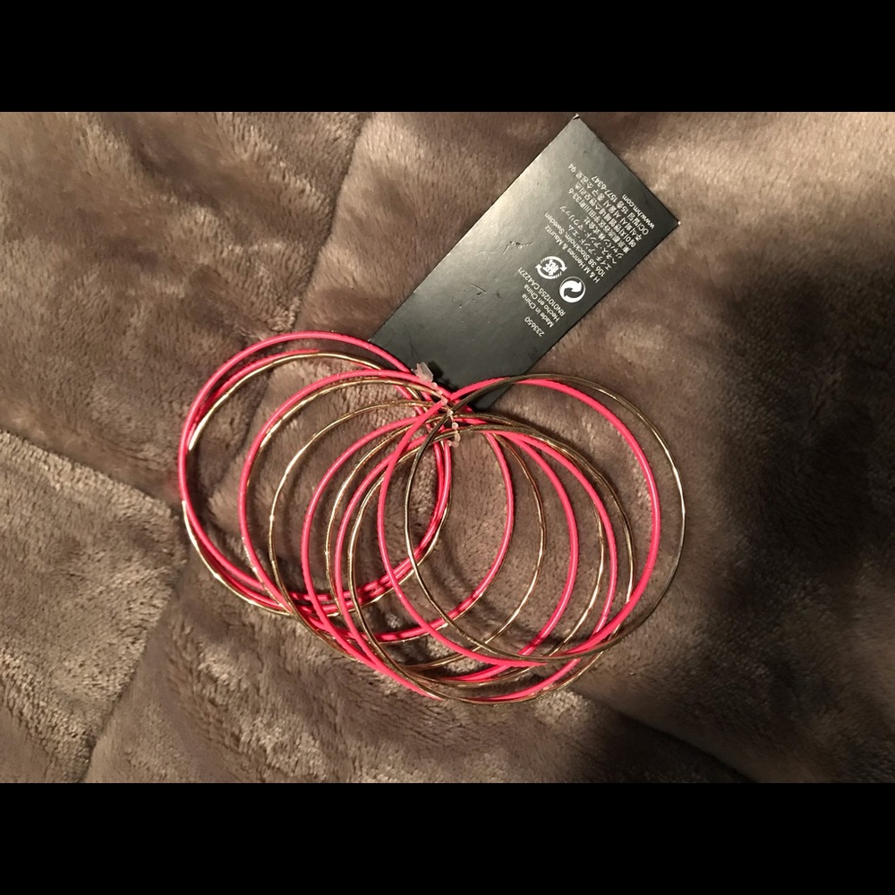 Pink & Gold Bangles
